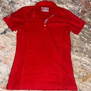 chick-fil-a red uniform shirt